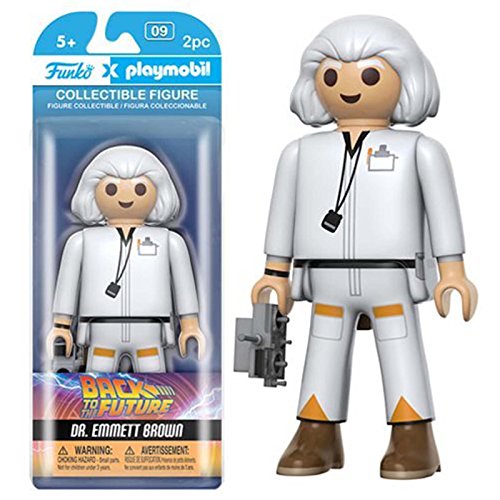 Funko - Figurine Retour Vers Le Futur Playmobil - Emmet Brown 15cm - 0849803079628