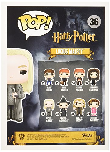 Funko Lucius Malfoy Figura de Vinilo, colección de Pop, seria Harry Potter (11557)