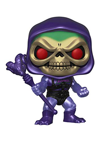 FUNKO - Masters of The Universe-Series 2-Skeletor with Battle Armor Exclusive (Metallic) Figurina, Multicolor, 34927