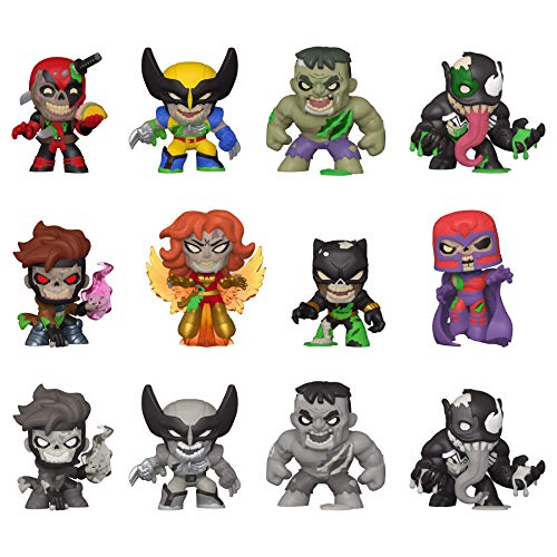 Funko- Mystery Minis: Marvel Zombies 12PC PDQ Figura Coleccionable, Multicolor, One Size (49114)