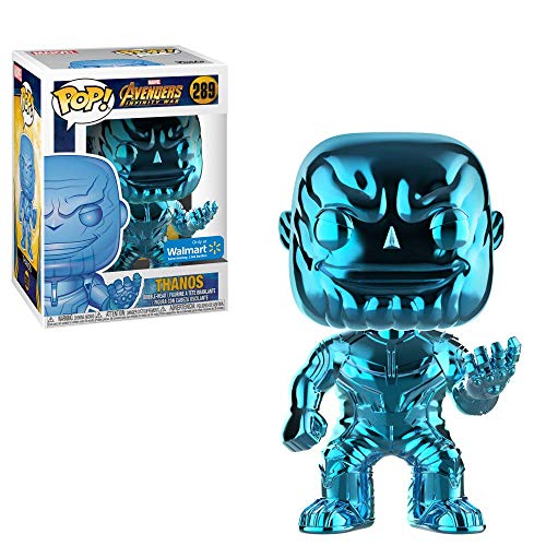 Funko Pop! – 36219 – Marvel: Avengers Infinity War – Thanos (Chrome - Azul) – Figura de Vinilo, 9cm