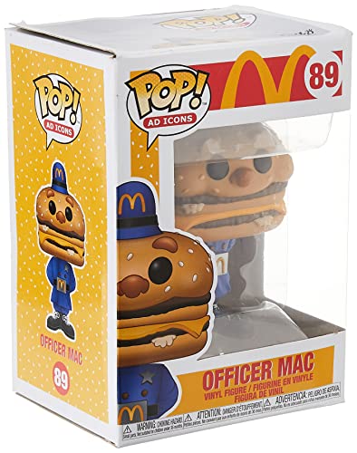 Funko - Pop! Ad Icons: McDonald's - Officer Big Mac Figura Coleccionable, Multicolor (45726)