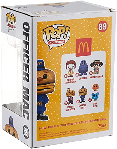 Funko - Pop! Ad Icons: McDonald's - Officer Big Mac Figura Coleccionable, Multicolor (45726)