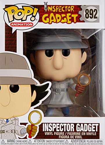 Funko- Pop Animation Inspector Gadget w/Chase (Styles May Vary) Figura Coleccionable, Multicolor (49268)