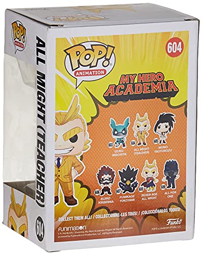 Funko - Pop! Animation: My Hero Academia - Teacher All Might Figura De Vinil, Multicolor (42932)