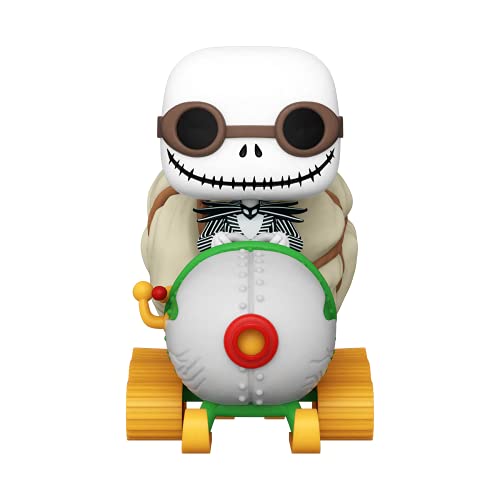 Funko- Pop Disney Ride: The Nightmare Before Christmas-Jack w/Goggles & Snowmobile Figura Coleccionable, Multicolor, Extra Large (49146)