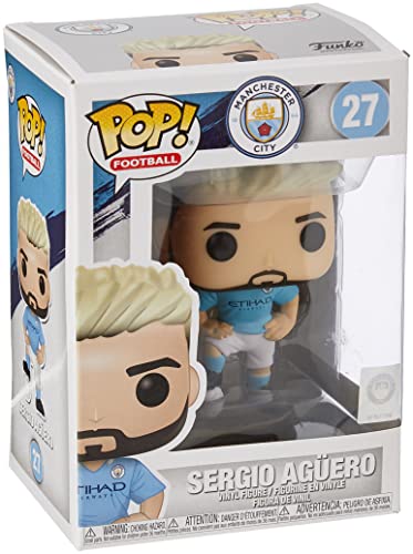 Funko - Pop! Football: Manchester City - Sergio Agüero Figura De Vinil, Multicolor (42789)