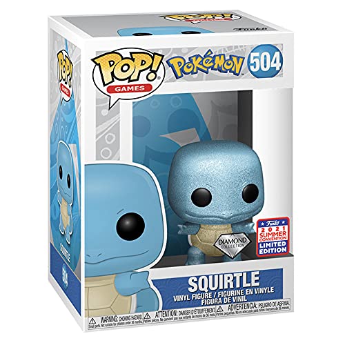 Funko POP! Games: Pokemon Squirtle Diamond Collection 2021 FunKon Exclusive 504 Shared Summer