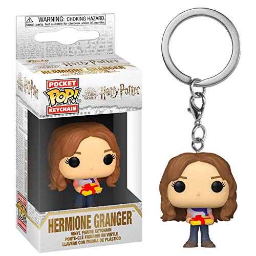 Funko- Pop Harry Potter Holiday-Hermione S11 Keychain, Multicolor (51206)