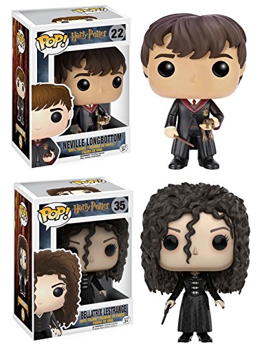 Funko POP! Harry Potter: Neville Longbottom + Bellatrix Lestrange - Set NEW