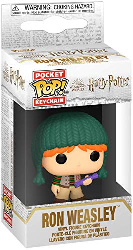 Funko- Pop Keychain Harry Potter Holiday-Ron S11 Figura Coleccionable, Multicolor (51205)