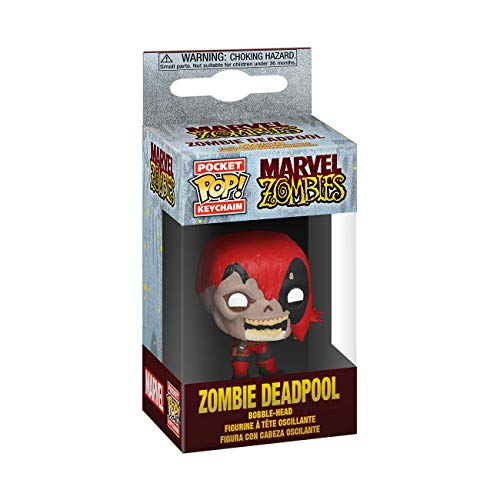 Funko- Pop Keychain: Marvel Zombies-Deadpool Figura Coleccionable, Multicolor, One Size (49131)