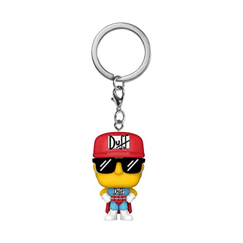 Funko- Pop Keychains The Simpsons Duffman Juguete coleccionable, Multicolor (53762)