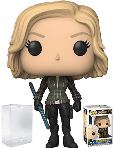 Funko Pop! Marvel: Avengers Infinity War - Black Widow Vinyl Figure (Bundled with Pop Box Protector Case)