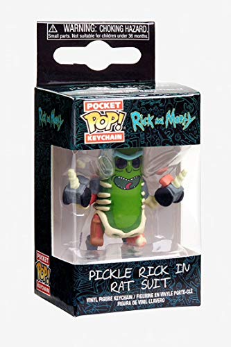 Funko Pop! Rick & Morty - Keychain Pickle Rick In Rat Suit