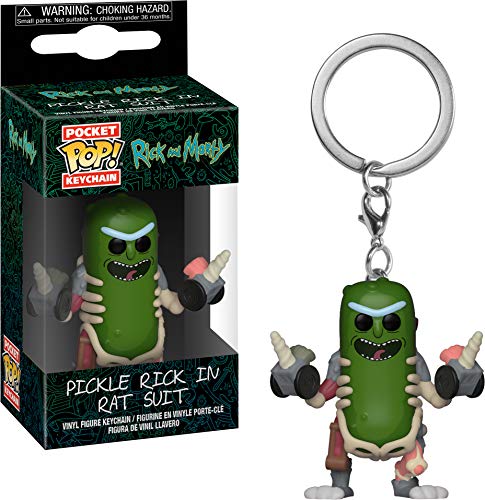 Funko Pop! Rick & Morty - Keychain Pickle Rick In Rat Suit