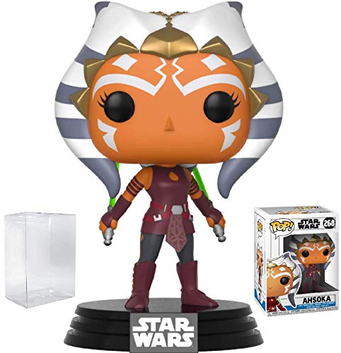 Funko Pop! Star Wars: Clone Wars - Ahsoka Tano Vinyl Figure (Bundled with Pop Box Protector Case)