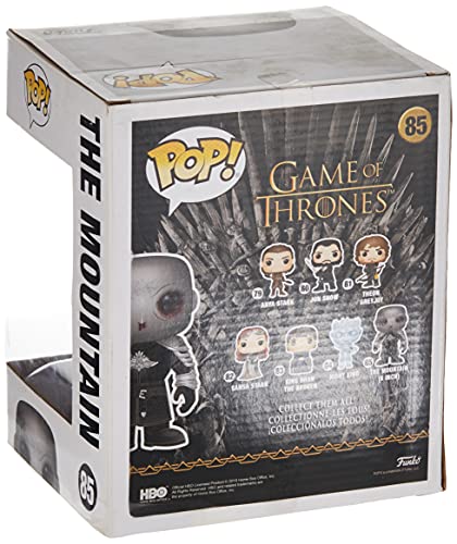 Funko - Pop! TV: Game of Thrones - 6" The Mountain (Unmasked) Figura Coleccionable, Multicolour (45337)