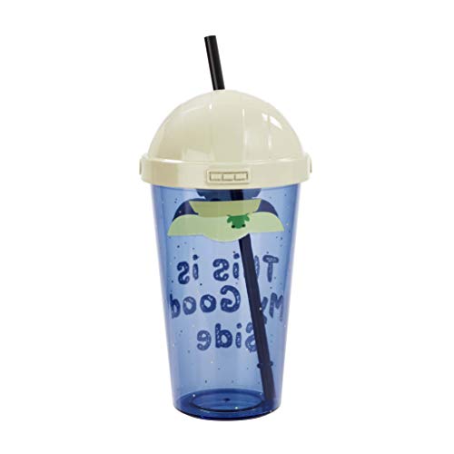 Funko Star Wars Mandalorian: The Child: Cup with Straw: This Is My Good Side Taza con Pajita, 420ml