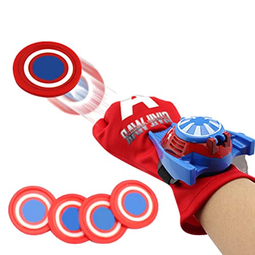 Funmix Web Launcher Glove,7 Piezas Divertidas para niños Guantes de plástico para Cosplay Lanzador Guantes Juguetes Lanzador de Guantes Juguetes muñeca Guantes Web Tirador Juguete