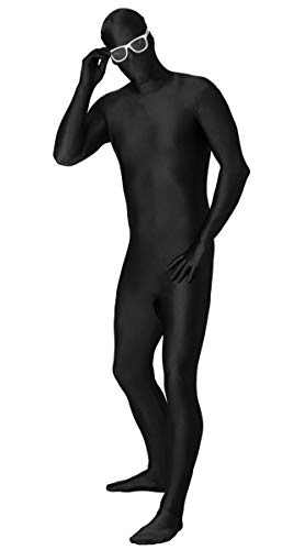 Funsuits Original FUNSUIT - Disfraz de Segunda Piel (Pegado al Cuerpo) Niños Carnaval Halloween - Negro - Talla Kids S / Kids M / Kids L [Kids M]