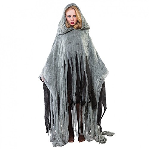 Fyasa- Poncho Zombie 170 Cm, Multicolor, Large, 107403