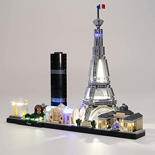 FYHCY Juego de Luces LED para Lego Architecture Paris 21044, Juego de Luces de iluminación Compatible con Lego Architecture Paris (Modelo Lego no Incluido)