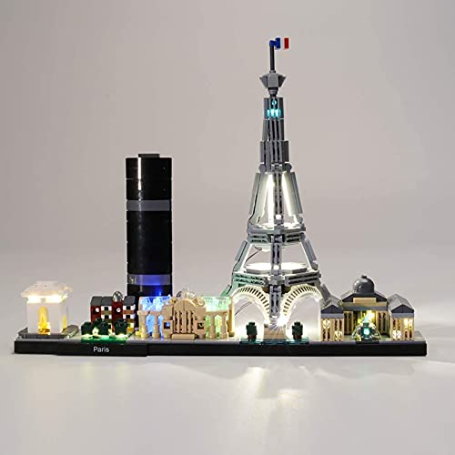 FYHCY Juego de Luces LED para Lego Architecture Paris 21044, Juego de Luces de iluminación Compatible con Lego Architecture Paris (Modelo Lego no Incluido)