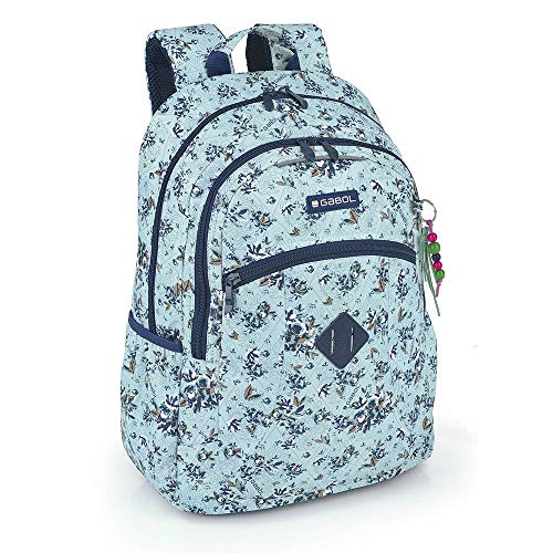 Gabol | Mochila Adaptable a Carro Betsy Azul con Espalda termoformada