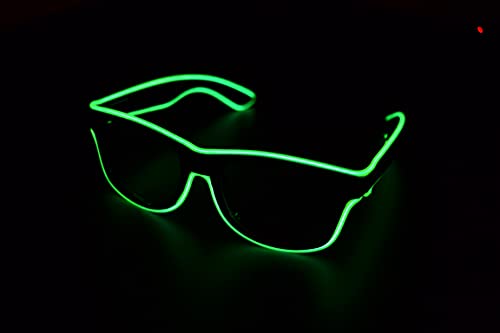 gafas de sol de fiesta led disc jockey dj Noche de Halloween feliz cumpleaños Navidad led intermitente regalo de estilo divertido