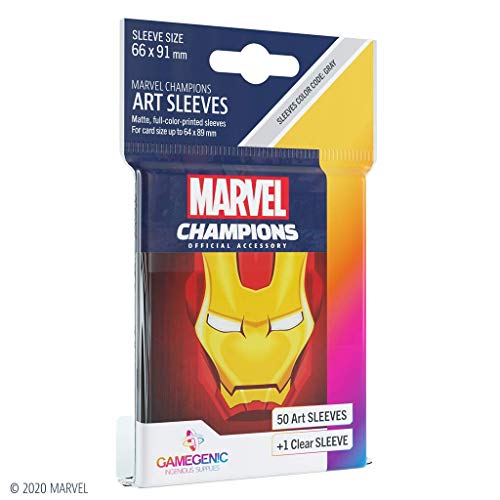 GAMEGEN!C Marvel Champions Sleeves Iron Man, Color (G10091)