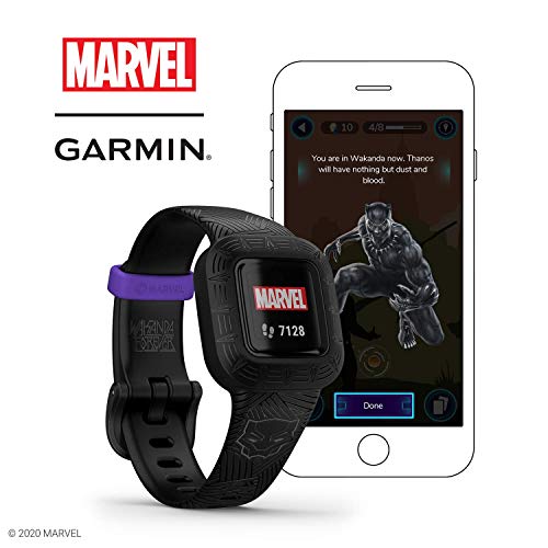 Garmin vivofit jr. 3 - Monitor de actividad para niños, Black Panther