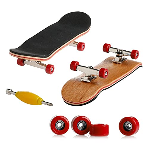 Gaviny Patineta de Dedo, Mini Tabla de Dedo patineta de Dedo Profesional Arce Montaje de Bricolaje patineta de embarque Juguete de Regalo