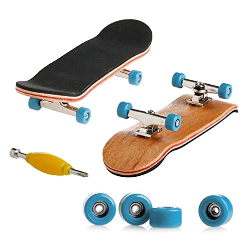 Gaviny Patineta de Dedo, Mini Tabla de Dedo patineta de Dedo Profesional Arce Montaje de Bricolaje patineta de embarque Juguete de Regalo