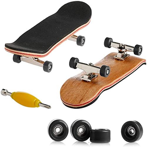 Gaviny Patineta de Dedo, Mini Tabla de Dedo patineta de Dedo Profesional Arce Montaje de Bricolaje patineta de embarque Juguete de Regalo