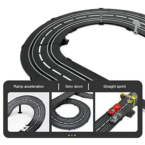 GDFME Track Racing Tracer Racers 18.1M Race Track Set Atletismo Track Car R/C Control Remoto de Alta Velocidad Splitting Track Slot Car