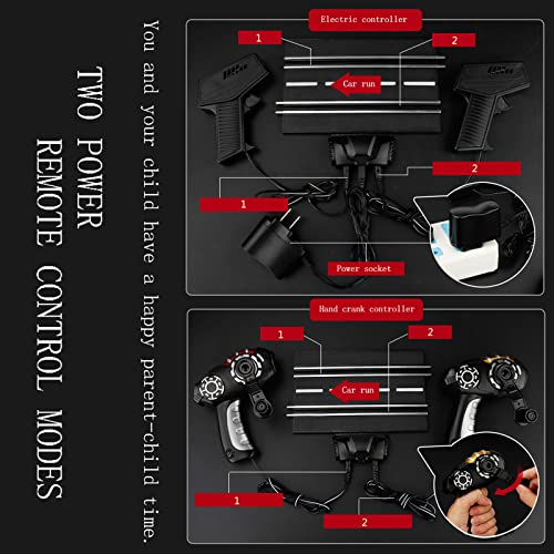 GDFME Track Racing Tracer Racers 18.1M Race Track Set Atletismo Track Car R/C Control Remoto de Alta Velocidad Splitting Track Slot Car