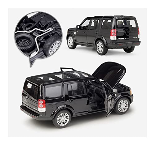 GEBAN Vehículo a Escala 1:24 para Land Rover para Discovery 4 Modelo Coche Diecast Aleación Coche Juguete Todoterreno Coche Juguete Metal para Colección Regalos para Niños (Color : Black)