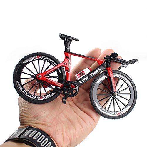 GeKLok Bicicleta de los niños 1:10, Dedo Bicicletas BMX, Finger Mountain Bike, Dedo miniatura Montaña Riding Bike Modelo Juguete Estilo Libre Bicicleta, Mini Modelo de Bicicleta Ornamento