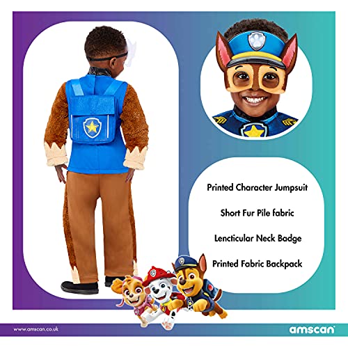 Generique - Disfraz Deluxe Chase Paw Patrol niño - 3-4 años (94-104 cm)