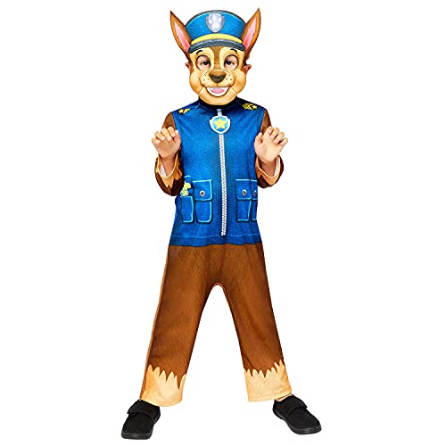 Generique - Disfraz y máscara Chase niño Paw Patrol - 3-4 años (94-104 cm)