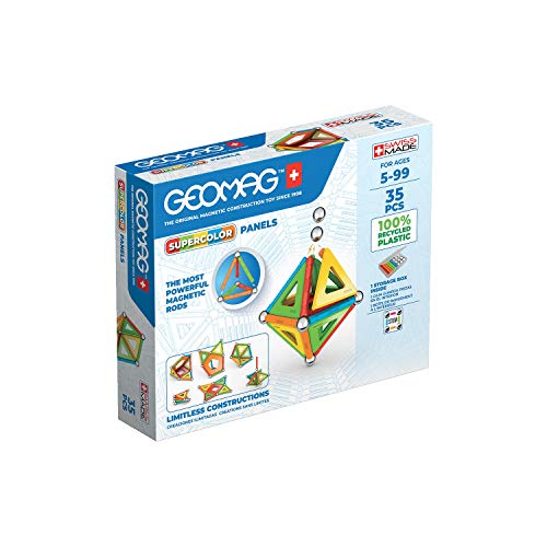 Geomag Construcción Magnéticos, Color Azul, Verde, Amarillo, Naranja, Rojo (1)