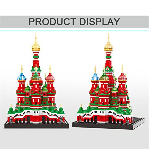 Gettop Catedral de Albahaca Mini Bloques Modelos 4872pcs+ Creatividad DIY Toys Modelo Brick Toy para Adolescentes Adultos Cumpleaños Navidad Año Nuevo Regalos