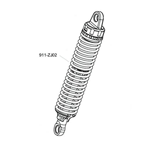 Gfhrisyty Recambios accesorios 15-ZJ02 del choque del escudo delantero del coche de RC para GPTOYS S911 S912