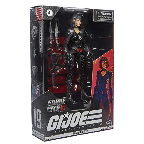 G.I. Joe Classified Series Snake Eyes Origins Baroness Figur zum Sammeln, 15 cm großes Premium Spielzeug, spezielle Verpackung, color multi colour (Hasbro F01105X0)