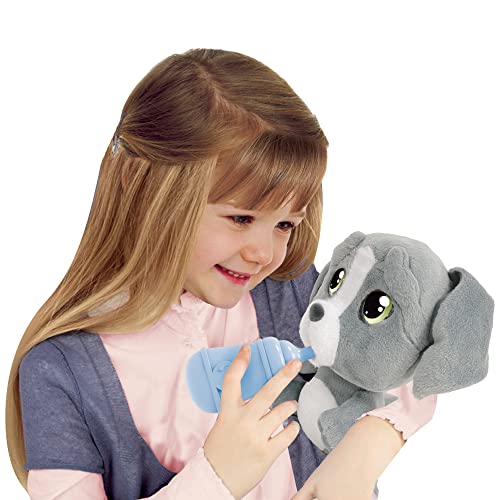 Giochi Preziosi Cry Pets - Peluche para Perro Que Bebe y llora, Color Gris