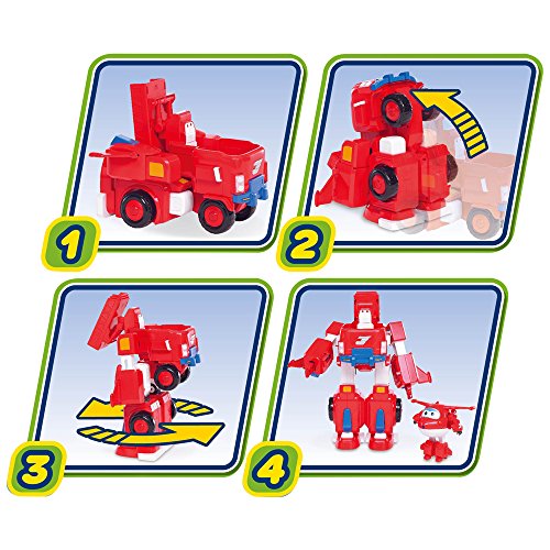 Giochi Preziosi - Super Wings Jett Super Robot, vehículo transformable en Robot, Personaje Jett Incluido, UPW77000