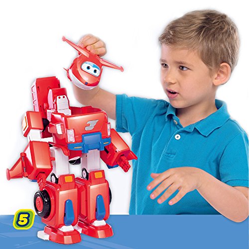 Giochi Preziosi - Super Wings Jett Super Robot, vehículo transformable en Robot, Personaje Jett Incluido, UPW77000