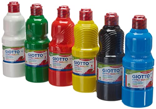 Giotto 533200 - 6 botes de pintura de 500 ml