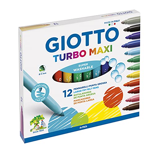 Giotto Turbo Maxi Rotuladores, Estuche 12 unidades